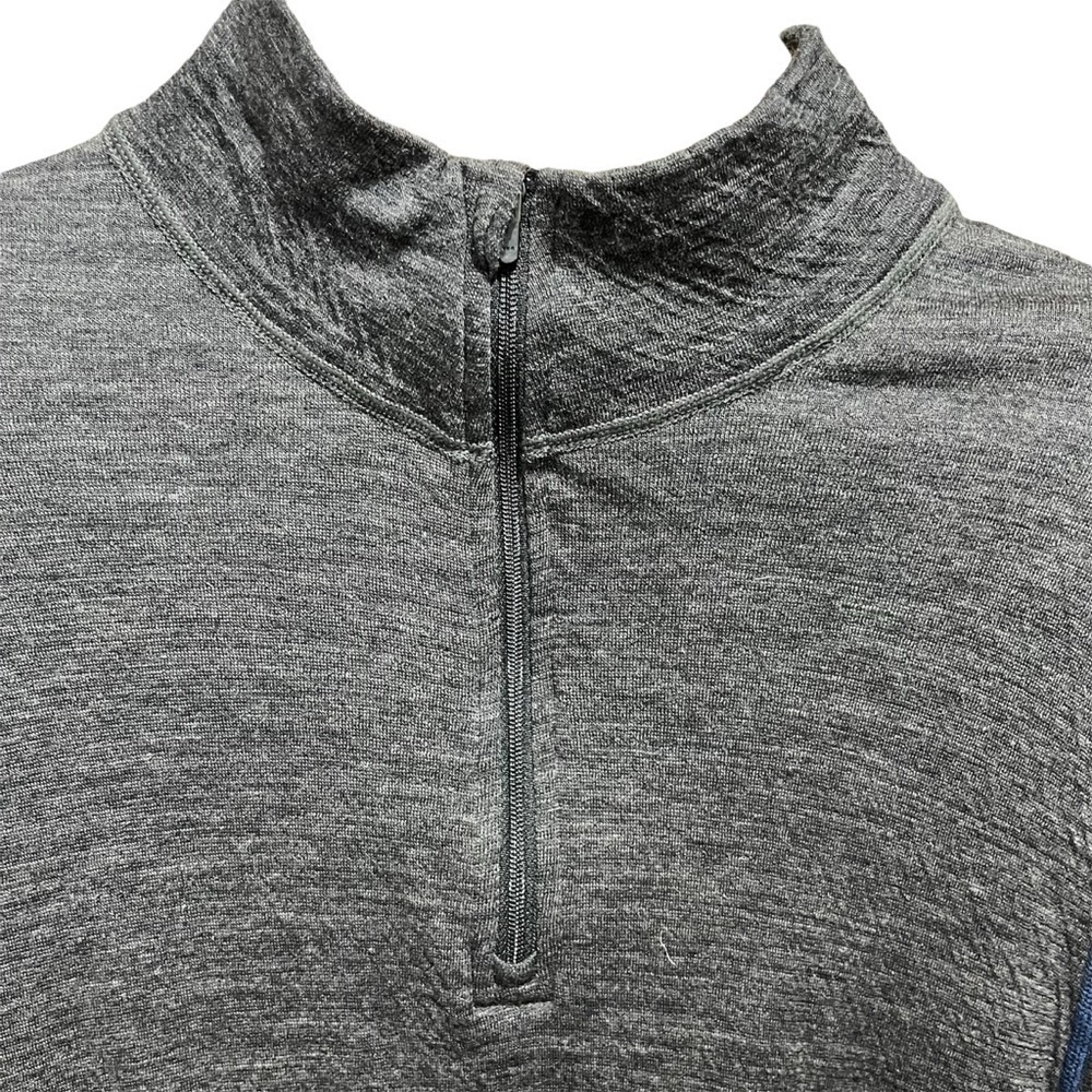 Pendleton Charcoal Wool Blend Base Layer 1/4 Zip Sweater Hiking Outroor Camping - Picture 2 of 11